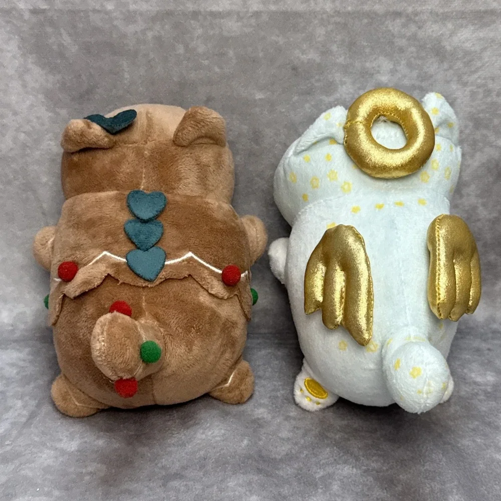 Aphmau MeeMeows Gingerbread limited edition chaser gold embroidery & Angel Plush
